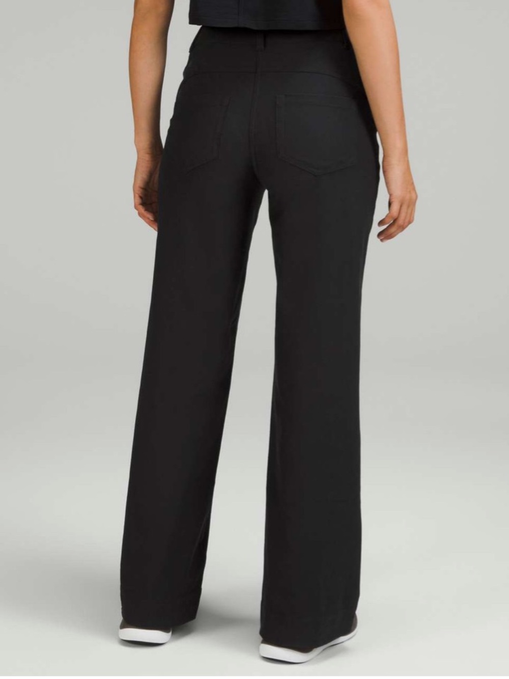 Lululemon S City Sleek 5 Pocket Wide-Leg High-Rise Pant *Light Utilitech Black
